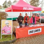 DIE-LINKE-Welt-AIDS-Tag-Infostand-Hude-2018